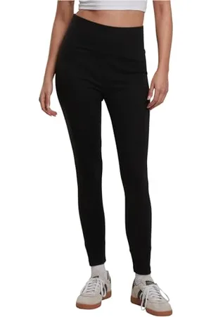 Urban classics Damen TB2633A-Ladies High Waist Jersey 2-Pack Leggings, , XXL