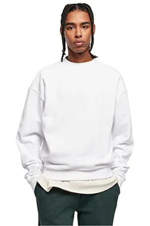 Urban classics Herren Ultra Heavy Crew Sweatshirt, white, XL