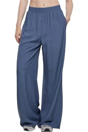 Urban classics Damen Hose Ladies Wide Leg Viscose Pants, Wide Leg Hose für Frauen, Loose Fit, , L