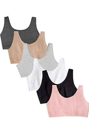 Fruit Of The Loom Damen Built Up Tank Style Bra Value Pack Sport-BH, Undurchsichtige, , 90 (6er