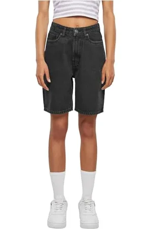 Urban classics Damen Shorts Ladies 90`s Bermuda, Denim Bermudashorts für Frauen, im Retro-Style, , 30