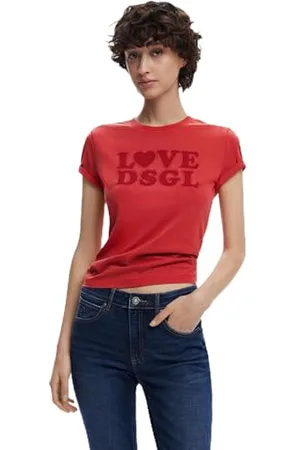 Desigual Damen Ts_Love Dsgl T-Shirt, , XL