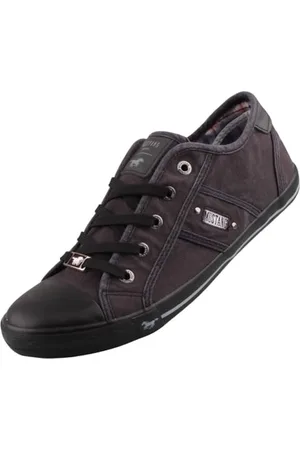 Mustang Damen Canvas Sneaker Schwarz/Dunkelgrau, Schuhgröße:EUR 39