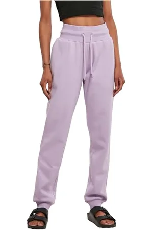 Urban classics Damen Organische joggingbroek voor dames met hoge taille Trainingshose, Lila, XS EU