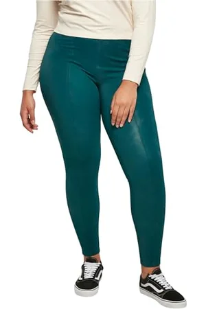 Urban classics Damen Ladies Washed Faux Leather Pants, , 4XL