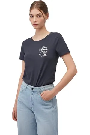 Mavi Damen CAT Drink Tee T-Shirt, , S