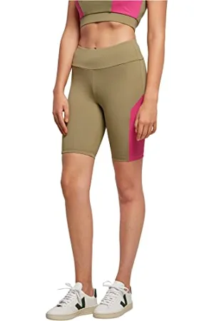 Urban classics Damen TB5021-Ladies Color Block Cycle Yoga-Shorts, , XXL