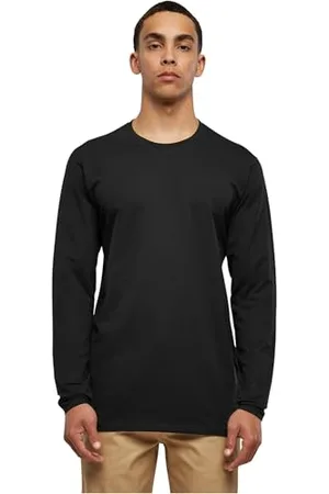 Urban classics Herren TB2390-Stretch Terry Longsleeve Langarmshirt, (Black 00007), M