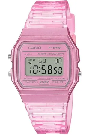 Casio Damen Digital Quarz Uhr mit Resin Armband F-91WS-4EF