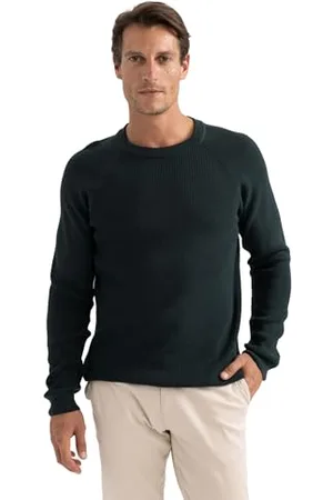 DeFacto Herren Pullover & Strickjacken - Vielseitige Pullover für Herren Standart Fit Crew Neck
