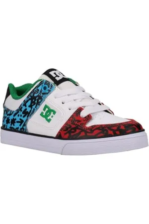 Dcshoes Pure Sneaker, White/Blue/RED, 35 EU
