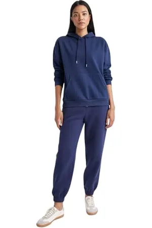 DeFacto Damen Jogger -Trainingsanzug mit Taillenschnürsenkel Jogger Fit