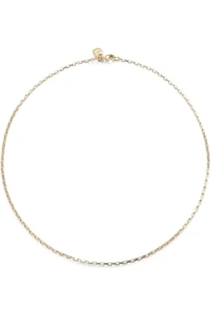UNO de 50 Kette, kurze Halskette, aus Metall, vergoldet mit 18 Karat, handgefertigter Schmuck, hergestellt in Spanien, Talla M, , Kein Edelstein