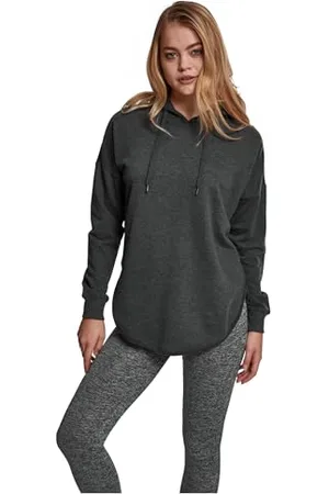 Urban classics TB1308 Damen Hoodie Ladies Oversized Terry Hoody, weit geschnittener Kapuzenpullover für Frauen mit abgerundetem Saum, , Größe S