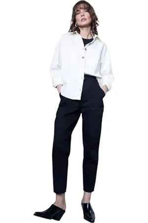 DeFacto Damen S2790AZ Casual Pants, Black, 38