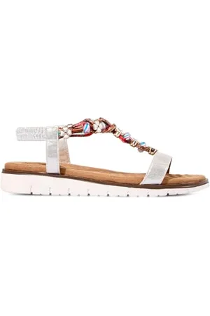Joe Browns Damen Flower Beaded T-bar Sandale, , 39 EU