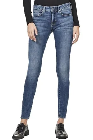 G-Star RAW Damen 3301 Mid Skinny Jeans, , 25W / 34L