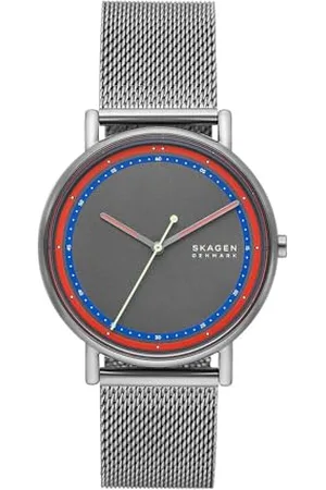 Skagen Herrenuhr Signatur Quarz/3 Zeigerwerk 40 mm Gehäusegröße mit einem Edelstahlarmband SKW6900
