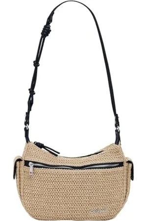 Desigual Damen Bag_Half Raffia AS Logo
