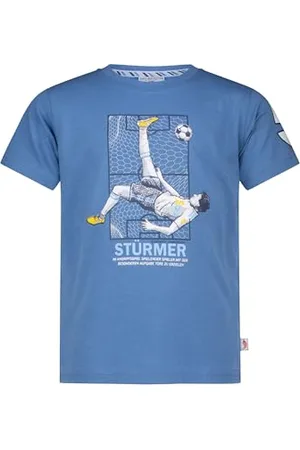 Salt & Pepper BY KIDS PARK Jungen Fußball Stürmer Print aus S.Jersey T-Shirt, , 116/122 cm