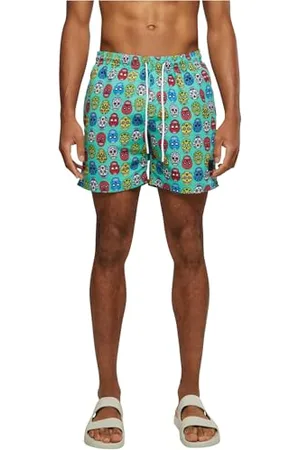 Urban classics Herren Pattern Swim Shorts Badehose, , XL