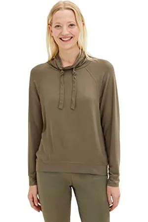 TOM TAILOR Damen Sweatshirt mit Stehkragen 1034164, , S