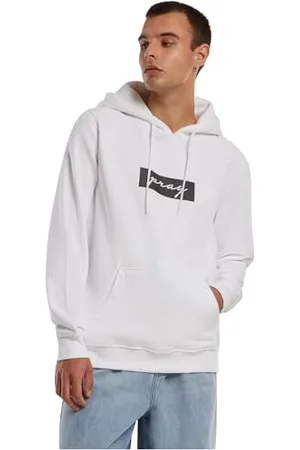 Mister Tee Herren Pray Boxlogo Hoody Tee XL White