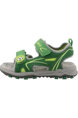 Lurchi 95L0063002 Sandale, dkgreen-Lime, 29 EU Weit