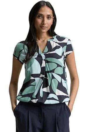 TOM TAILOR Bluse mit Muster, Berry red Check Design, 44