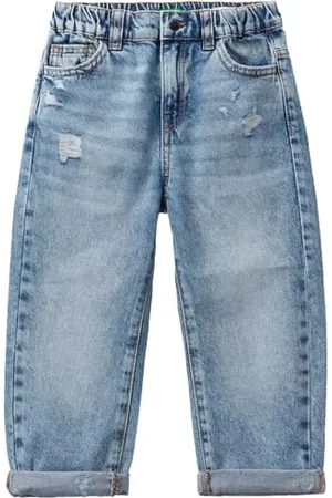 Benetton Mädchen Pantalone 4DW2GE01L Jeans,