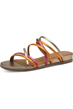Tamaris Pantolette Damen Vegan Flach orange,EU 39