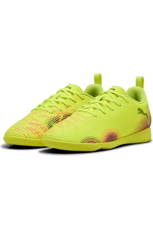 PUMA Future 8 Play IT JR Fussballschuh, Black White-Sun Struck, 37.5 EU
