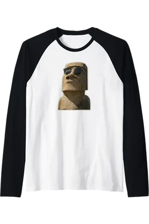 Buy Cool Shirts Osterinsel MOAI mit Sonnenbrille Raglan