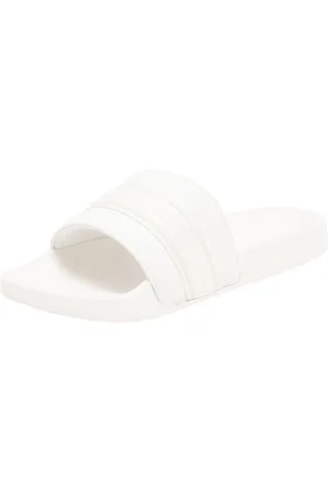 Tommy Hilfiger Damen Badeschuhe Poolslide With Webbing Elegant, Weiß (Ecru), 39
