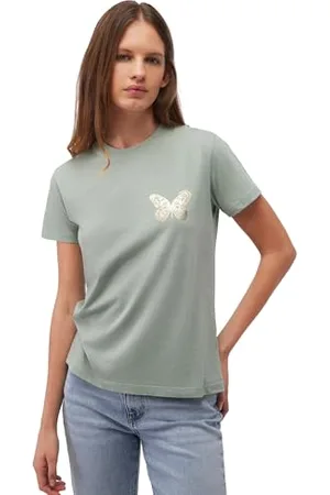 Mavi Damen Butterfly T-Shirt T-Shirt, , M