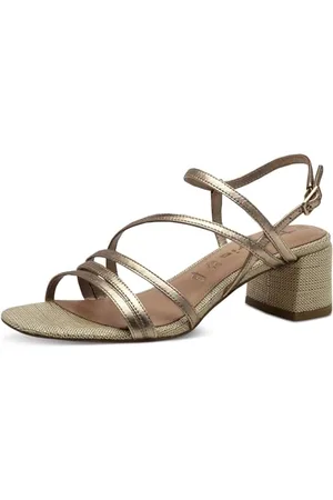 Tamaris Sandalette Damen Blockabsatz metallic,EU 37