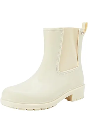 Tommy Hilfiger FLAG RAINBOOT Regenstiefel Damen, Beige (Country Ivory), 37 EU