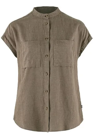 Fjällräven Damen Övik Hemp Ss W Shirt, Wildleder Braun, Small