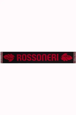 AC Milan Unisex Sciarpa Ufficiale Offizieller Jacquard-Schal, rot/schwarz, Einheitsgröße
