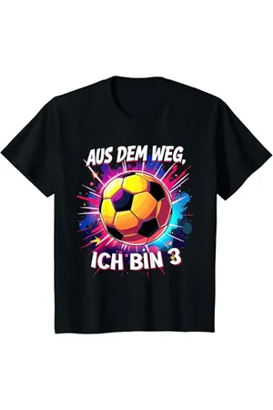 ARTIPALATI Kinder Junge Fußball Geburtstag 3 3. Geburtstag Fussball Jungs T-Shirt