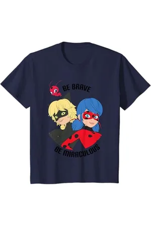 MIRACULOUS Kinder - Be Brave Be Ladybug Cat Noir Tikki T-Shirt