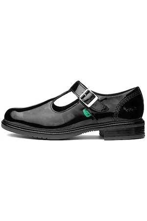 Kickers Mädchen Lach T-Bar Mto Lthr Jf T-Spangen Sandalen, (Black), 37 EU ( 4 UK )