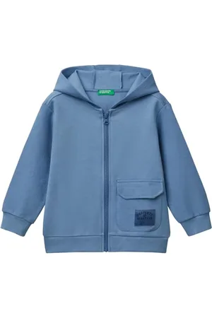 Benetton Kinder und Jugendliche Giacca C/CAPP M/L 3t31g503q Kapuzenpullover, türkis, 4 Jahre