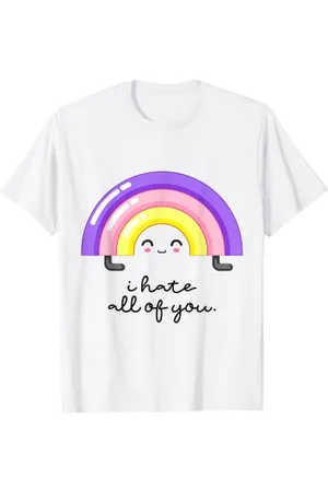 witzige und lustige Sprüche I Hate All Of You Spruch Lustiger Spruch Ich Hasse Euch Alle T-Shirt