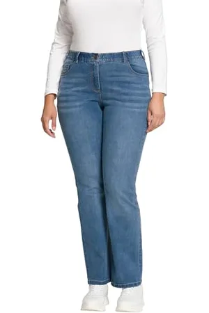 Ulla Popken Damen, große Größen, Bootcut-Jeans