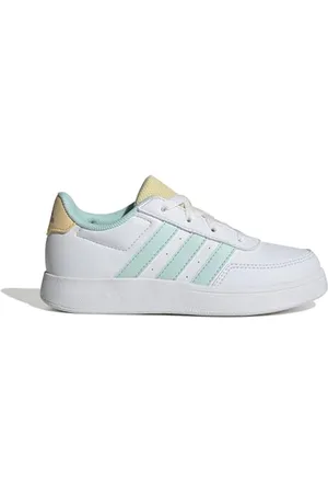 adidas Breaknet Lifestyle Court Lace Shoes Tennisschuhe, Cloud White/semi Flash Aqua/orange Tint, 36 2/3 EU