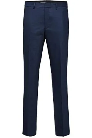 SELECTED Herren Slim Fit-mylostate Dk Blue Trs B Noos Anzughose, Dark Blue, 46 EU
