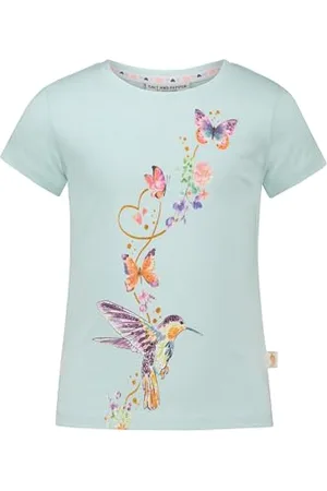Salt & Pepper BY KIDS PARK Mädchen Colibri Glitterprint und Pailletten T-Shirt, , 116 cm-122 cm
