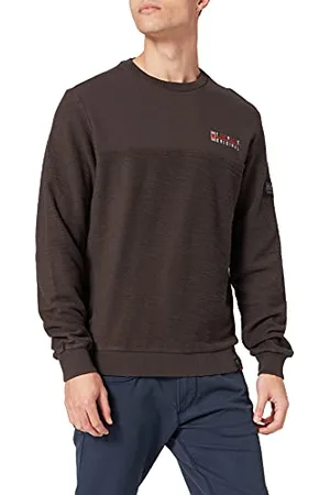 Timezone Herren Slub Crewneck Sweatshirt, , S