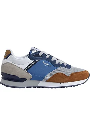 Pepe Jeans Herren London One Vinted M Sneaker, Blue (Ocean Blue), 45 EU